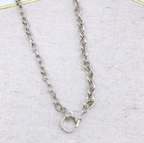 Clip Star Rhinestone Hook Claw Necklace