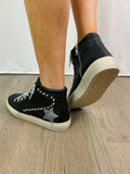 RIRI Black Studded Hi-Top Sneaker SHU SHOP