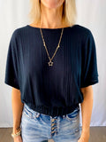 Star Paperclip Chain Necklace-Gold