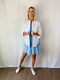 (LAST ONE) Kayla Oversized Button Up Shirt-White FORE