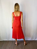 SALE-Mariana Jersey Knit Midi Dress-Brick