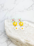 Colorful Daisy Dangle Earrings