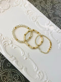 Layered Stretch Bracelet Set-Ivory/Gold