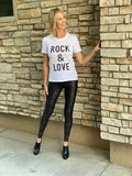 SALE-ROCK & LOVE TEE